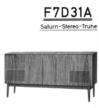 Saturn-Stereo-Truhe F7D31A; Philips Radios - (ID = 21952) Radio