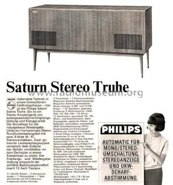 Saturn-Stereo-Truhe F7D31A; Philips Radios - (ID = 2228840) Radio