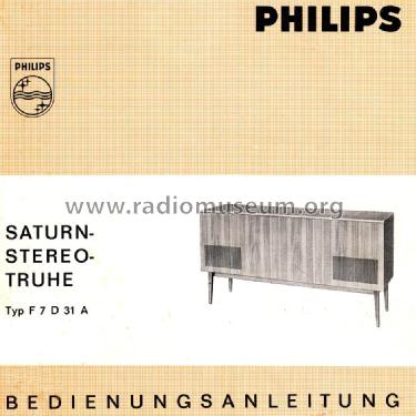 Saturn-Stereo-Truhe F7D31A; Philips Radios - (ID = 2228848) Radio