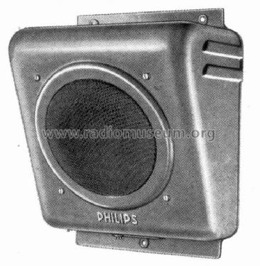 Schräglautsprecher 6W VE1672; Philips Radios - (ID = 467435) Speaker-P