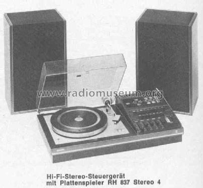 Stereo 4 RH837; Philips Radios - (ID = 381256) Radio