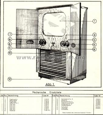 Fernseh-Projektions-Truhe TD2312A; Philips Radios - (ID = 2540830) TV-Radio