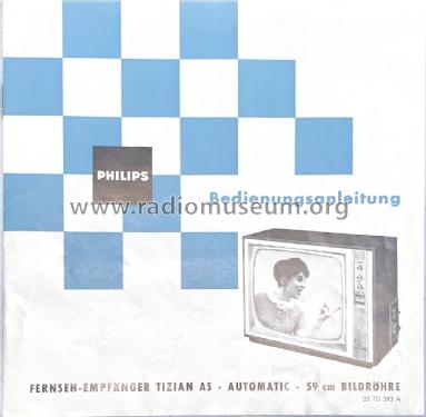 Tizian-AS-Automatic 23TD392A Ch= P3; Philips Radios - (ID = 3087080) Television