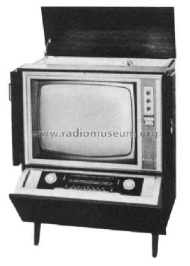 Tizian-L-Kombinations-Truhe 23RD392A Ch= P3 + B5DZ33A/01; Philips Radios - (ID = 162404) TV Radio