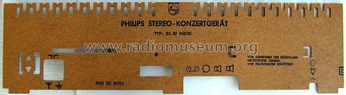 Transistor-Steuergerät AM/FM Stereo 22 RF 985/81; Philips Radios - (ID = 1831992) Radio