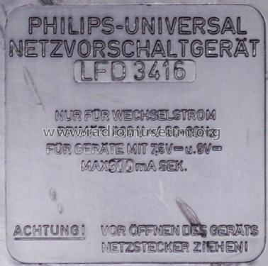 Universal-Netzvorschaltgerät LFD 3416; Philips Radios - (ID = 1756026) Power-S