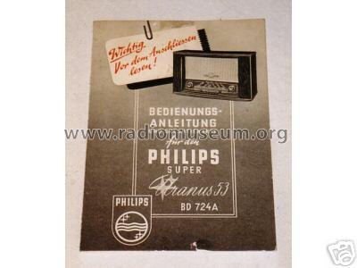 Uranus 53 BD724A; Philips Radios - (ID = 40323) Radio