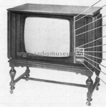 Worms 110 L Vitrine - D26K175 D 26 K 175 Ch=K8D; Philips Radios - (ID = 249576) Television