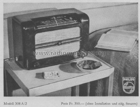 308A-2; Philips - Schweiz (ID = 353969) Radio