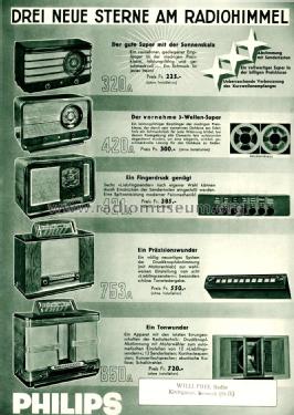 421A Radio Philips - Schweiz, build 1938/1939, 14 pictures |Radiomuseum.org