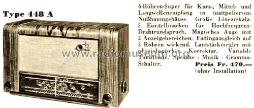 442 A; Philips - Schweiz (ID = 1402123) Radio