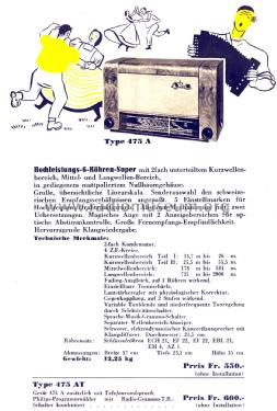 475 A; Philips - Schweiz (ID = 1048794) Radio