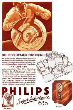 Super inductance 630A ; Philips - Schweiz (ID = 2792970) Radio