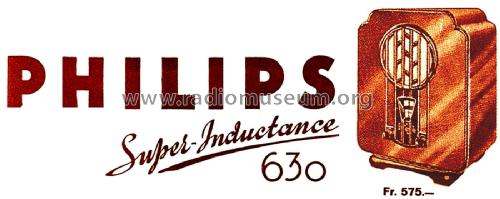 Super inductance 630A ; Philips - Schweiz (ID = 2792980) Radio