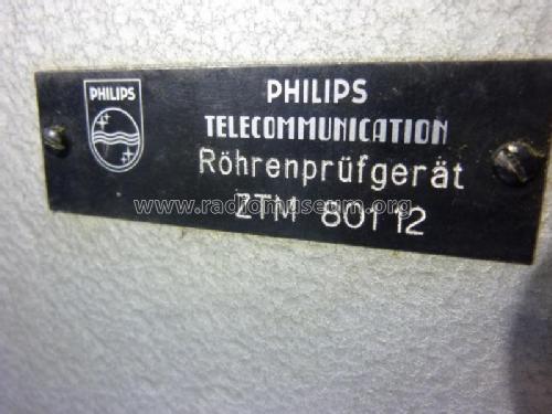 Röhrenprüfgerät ZTM 801 12; Philips - Schweiz (ID = 1753846) Equipment