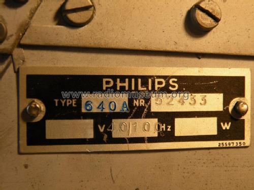 Super inductance 640A; Philips - Schweiz (ID = 2659721) Radio