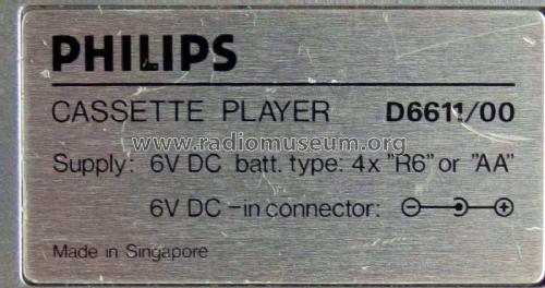 Sky Master D6611 /00; Philips, Singapore (ID = 2066121) Reg-Riprod