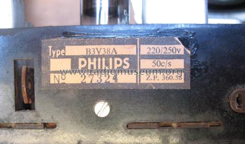 B3V38A; Philips South Africa (ID = 2621685) Radio