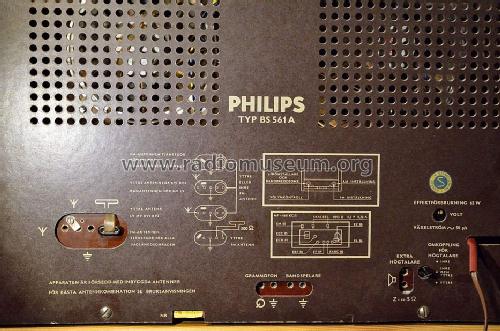 BS561A; Philips, Svenska AB, (ID = 1656017) Radio