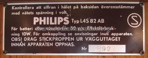 L4S82AB; Philips, Svenska AB, (ID = 2628472) Radio