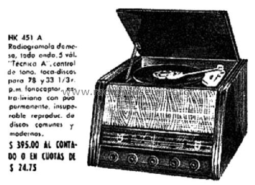 HK451A; Philips del Uruguay (ID = 1690087) Radio