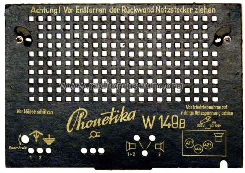 W149B; Phonetika Radio GmbH (ID = 1152815) Radio