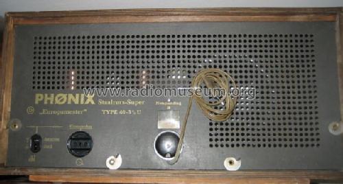 Europamester 40-3 1/2 U; Phönix Phønix; (ID = 858496) Radio