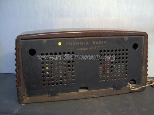 403; Phonola SA, FIMI; (ID = 1030189) Radio