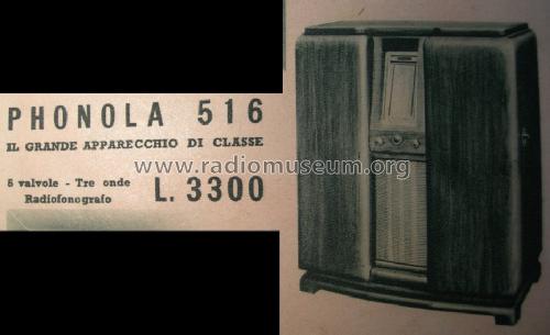 516; Phonola SA, FIMI; (ID = 743390) Radio