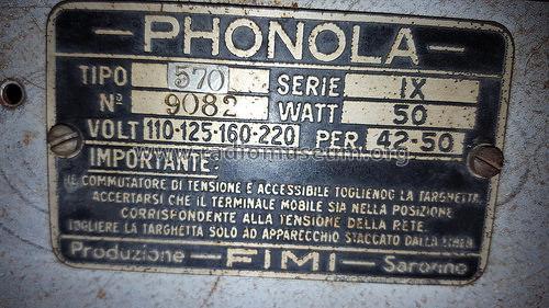 571 serie Alcis Ch= 570 Serie IX; Phonola SA, FIMI; (ID = 2073838) Radio