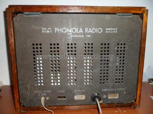 791; Phonola SA, FIMI; (ID = 1577061) Radio