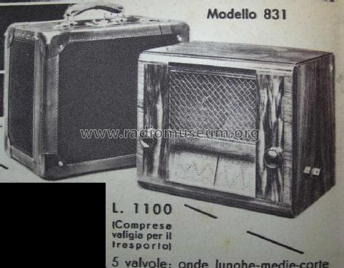 831; Phonola SA, FIMI; (ID = 743368) Radio