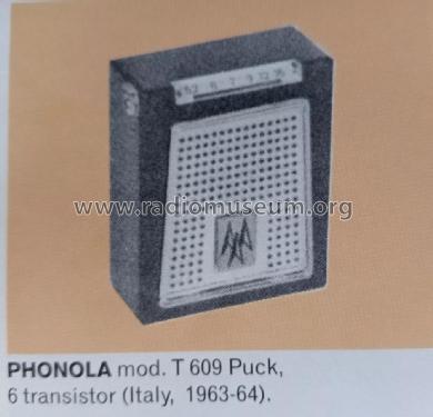 Puck T609; Phonola SA, FIMI; (ID = 3078972) Radio