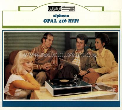 Ziphona Opal 216 HiFi; Funkwerk Zittau, VEB (ID = 1363472) R-Player