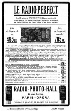 Radio-Perfect 1927; Hall Radio-Hall, (ID = 2149532) Radio