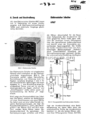 Elektronischer Schalter 6967; Phywe, Physikalische (ID = 2534392) teaching