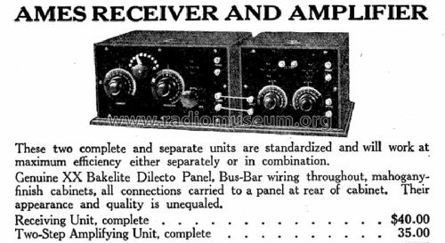 Ames Receiving Unit Type DCR; Picard Radio Corp.; (ID = 982725) Radio