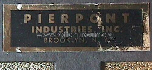 The Sportsman ; Pierpont Industries, (ID = 1059090) Radio