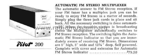 FM Multiplexer 200; Pilot Electric Mfg. (ID = 3020135) mod-past25