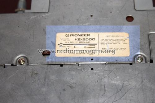 Car Radio Cassette KE-2000; Pioneer Corporation; (ID = 2890323) Car Radio