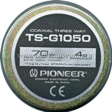 Car Speaker TS-G1050; Pioneer Corporation; (ID = 2034941) Speaker-P