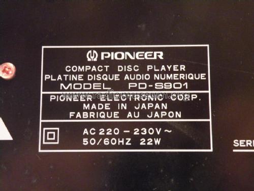 Compact Disc Player PD-S901; Pioneer Corporation; (ID = 2645158) Reg-Riprod