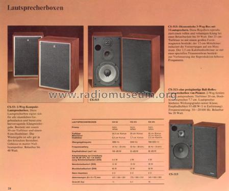 CS-313; Pioneer Corporation; (ID = 1892288) Speaker-P