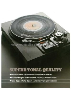 Direct Drive Stereo Turntable PL-518; Pioneer Corporation; (ID = 1648472) Ton-Bild