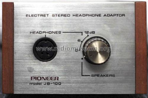 Electret Headphones Adapter JB-100; Pioneer Corporation; (ID = 1654005) Misc