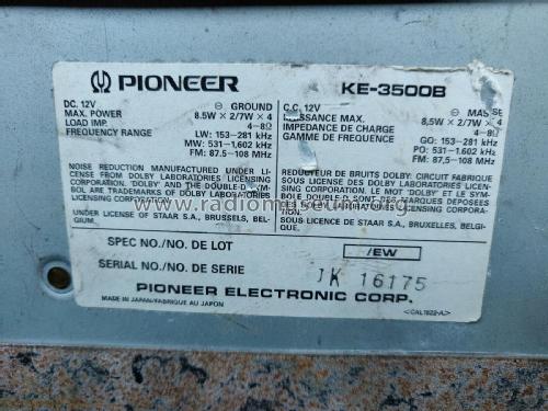 KE-3500B; Pioneer Corporation; (ID = 2882008) Car Radio