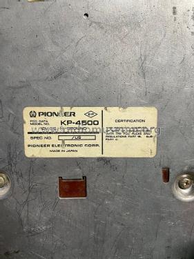 KP-4500; Pioneer Corporation; (ID = 2881885) Car Radio