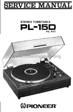 Stereo Turntable PL-15D; Pioneer Corporation; (ID = 1648386) R-Player