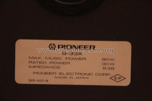 S-33x; Pioneer Corporation; (ID = 1793735) Speaker-P