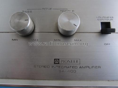 Stereo Integrated Amplifier SA-400; Pioneer Corporation; (ID = 1737687) Verst/Mix